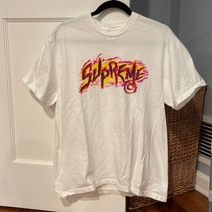 Supreme Scratch Tee Size Medium Pre Shrunk